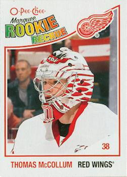 2011-12 O-Pee-Chee - 2010-11 O-Pee-Chee Rookie Update Blank Back #NNO Thomas McCollum Front