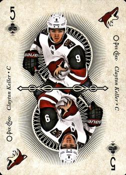2018-19 O-Pee-Chee - Playing Cards #5♣ Clayton Keller Front