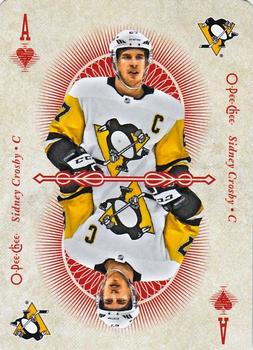 2018-19 O-Pee-Chee - Playing Cards #A♥ Sidney Crosby Front