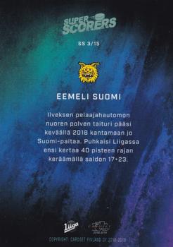 2018-19 Cardset Finland - Super Scorers #SS 3 Eemeli Suomi Back