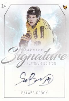 2018-19 Cardset Finland - Signature #NNO Balazs Sebok Front