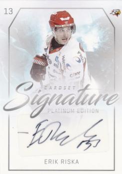 2018-19 Cardset Finland - Signature #NNO Erik Riska Front