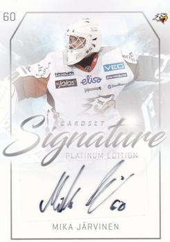 2018-19 Cardset Finland - Signature #NNO Mika Järvinen Front