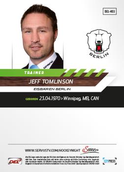 2013-14 Playercards Premium Serie Update (DEL) #403 Jeff Tomlinson Back