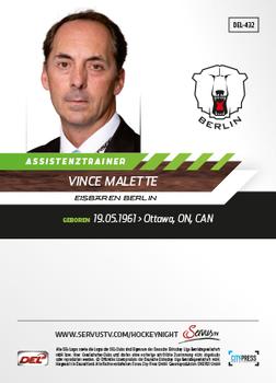 2013-14 Playercards Premium Serie Update (DEL) #432 Vince Malette Back