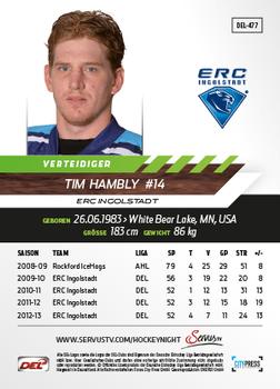 2013-14 Playercards Premium Serie Update (DEL) #477 Tim Hambly Back