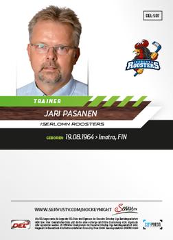 2013-14 Playercards Premium Serie Update (DEL) #507 Jari Pasanen Back