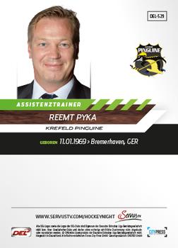 2013-14 Playercards Premium Serie Update (DEL) #529 Reemt Pyka Back