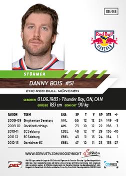 2013-14 Playercards Premium Serie Update (DEL) #566 Danny Bois Back