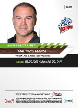 2013-14 Playercards Premium Serie Update (DEL) #577 Maurizio Mansi Back