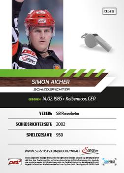 2013-14 Playercards Premium Serie Update (DEL) #628 Simon Aicher Back