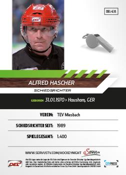 2013-14 Playercards Premium Serie Update (DEL) #635 Alfred Hascher Back