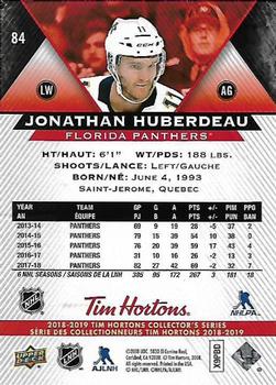 2018-19 Upper Deck Tim Hortons #84 Jonathan Huberdeau Back