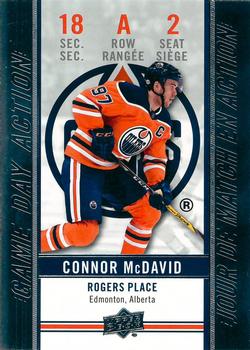 2018-19 Upper Deck Tim Hortons - Game Day Action #GDA-2 Connor McDavid Front