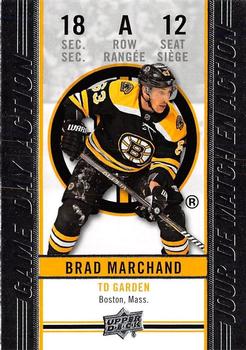 2018-19 Upper Deck Tim Hortons - Game Day Action #GDA-12 Brad Marchand Front