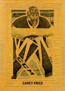 2018-19 Upper Deck Tim Hortons - Gold Etchings #GE-7 Carey Price Front