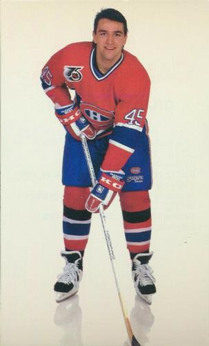 1991-92 Montreal Canadiens Team Issue #NNO Gilbert Dionne Front