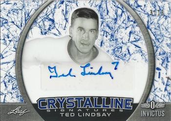 2017-18 Leaf Invictus - Crystalline Signatures #CS-TL1 Ted Lindsay Front