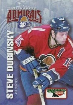 2001-02 Keebler Milwaukee Admirals (AHL) #NNO Steve Dubinsky Front