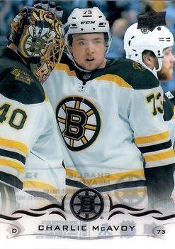 2018-19 Upper Deck - Clear Cut #13 Charlie McAvoy Front