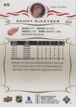 2018-19 Upper Deck - UD High Gloss #65 Danny DeKeyser Back