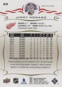 2018-19 Upper Deck - UD High Gloss #69 Jimmy Howard Back