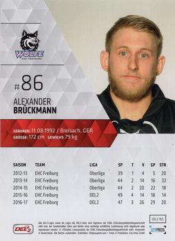 2017-18 Playercards (DEL2) #165 Alexander Bruckmann Back