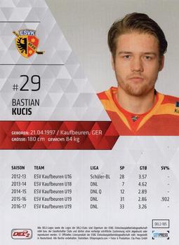 2017-18 Playercards (DEL2) #185 Bastian Kucis Back