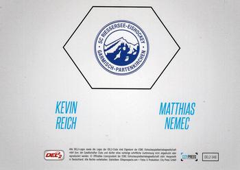 2017-18 Playercards (DEL2) #348 Kevin Reich / Matthias Nemec Back