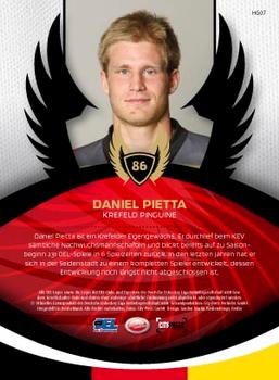 2009-10 Playercards Hauptserie (DEL) - Home Grown #HG07 Daniel Pietta Back