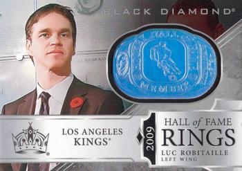 2018-19 Upper Deck Black Diamond - Hall of Fame Rings #HR-LU Luc Robitaille Front