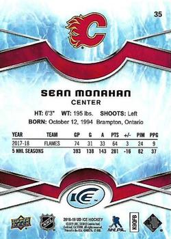 2018-19 Upper Deck Ice #35 Sean Monahan Back