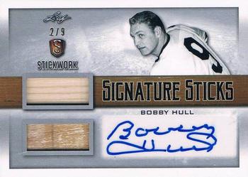 2017-18 Leaf Stickwork - Signature Sticks Autograph - Silver #SST-BH1 Bobby Hull Front