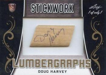 2017-18 Leaf Stickwork - Lumbergraphs #LG-08 Doug Harvey Front