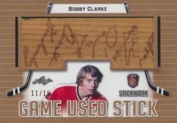 2017-18 Leaf Stickwork - Game-Used Stick #GS-11 Bobby Clarke Front