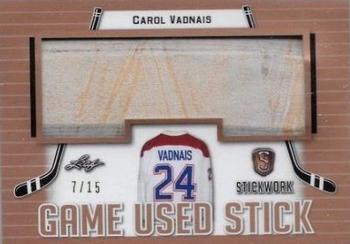 2017-18 Leaf Stickwork - Game-Used Stick #GS-15 Carol Vadnais Front