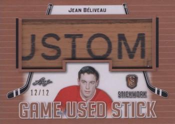 2017-18 Leaf Stickwork - Game-Used Stick #GS-29 Jean Béliveau Front