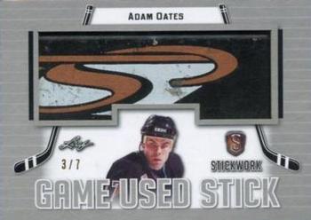 2017-18 Leaf Stickwork - Game-Used Stick - Silver #GS-01 Adam Oates Front