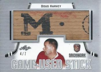 2017-18 Leaf Stickwork - Game-Used Stick - Silver #GS-23 Doug Harvey Front