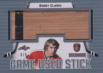 2017-18 Leaf Stickwork - Game-Used Stick - Platinum #GS-11 Bobby Clarke Front