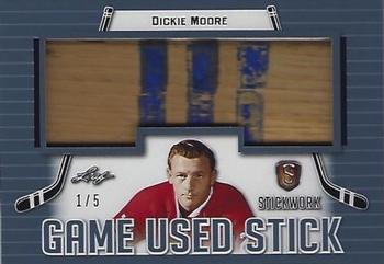 2017-18 Leaf Stickwork - Game-Used Stick - Platinum #GS-22 Dickie Moore Front