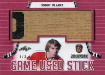 2017-18 Leaf Stickwork - Game-Used Stick - Red #GS-11 Bobby Clarke Front
