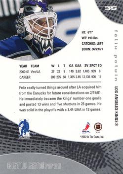 2001-02 Be a Player Between the Pipes - Toronto Spring Expo 2002 #35 Felix Potvin Back