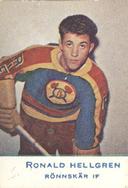 1957-58 Alfa Ishockey (Swedish) #114 Ronald Hellgren Front