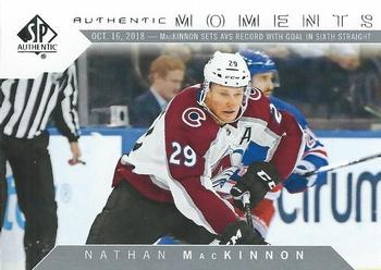 2018-19 SP Authentic #112 Nathan MacKinnon Front