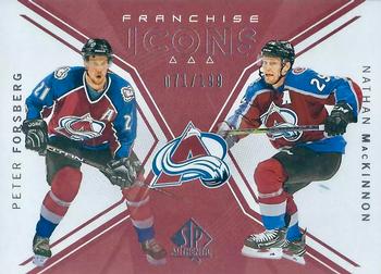 2018-19 SP Authentic #142 Peter Forsberg / Nathan MacKinnon Front