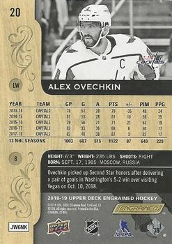 2018-19 Upper Deck Engrained #20 Alex Ovechkin Back