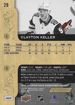 2018-19 Upper Deck Engrained #29 Clayton Keller Back
