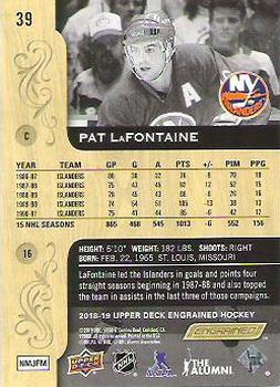 2018-19 Upper Deck Engrained #39 Pat LaFontaine Back