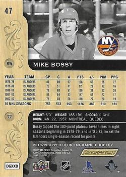 2018-19 Upper Deck Engrained #47 Mike Bossy Back